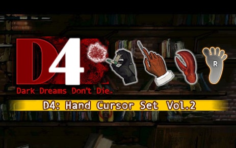 D4: Dark Dreams Don't Die Hand Cursor Set Vol. 2