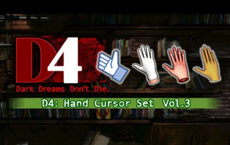 D4: Dark Dreams Don't Die Hand Cursor Set Vol. 3